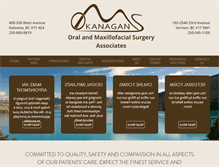 Tablet Screenshot of okanaganoralsurgery.com